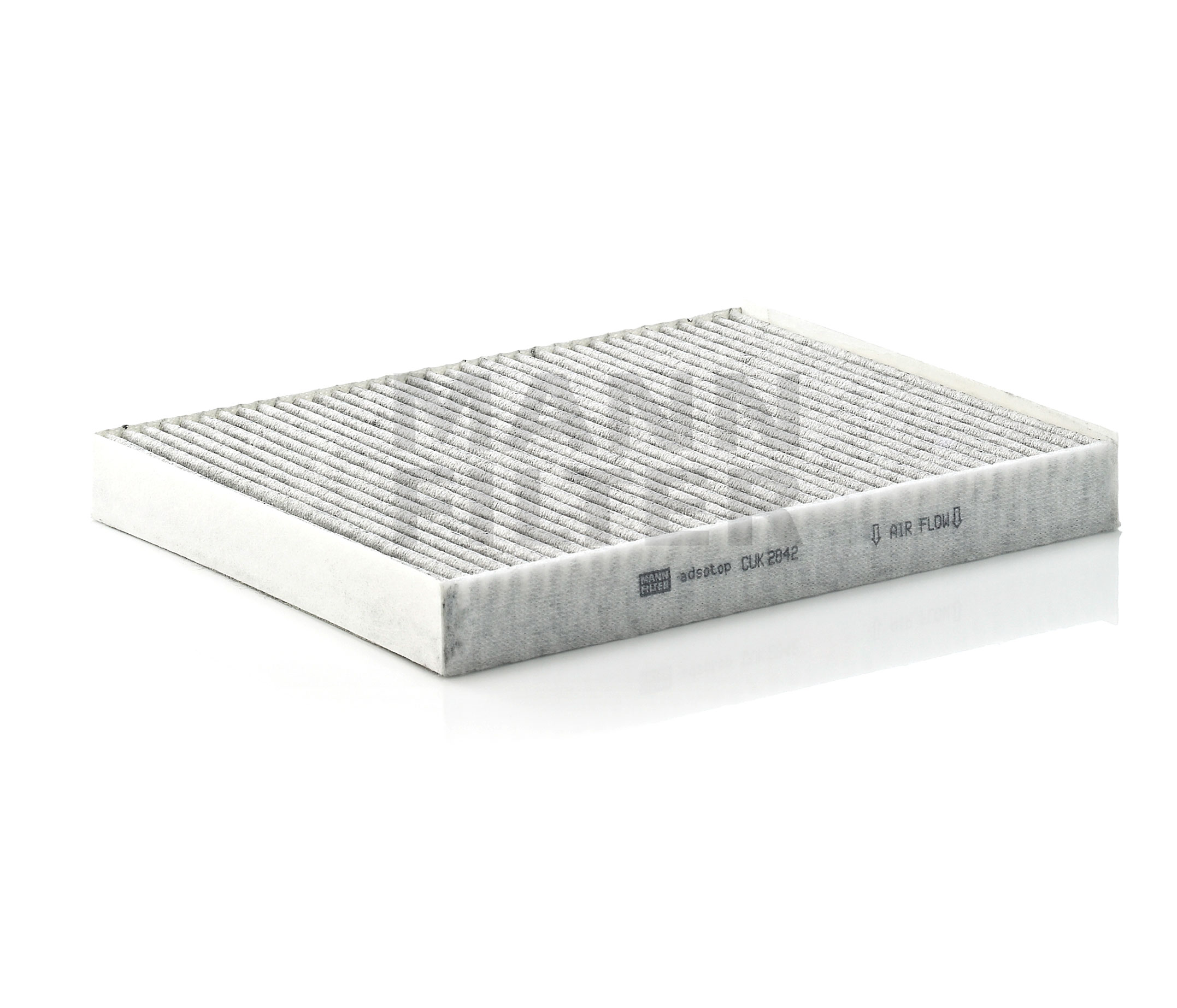 Side view of MANN-FILTER CUK 2842 Pollen filter Activated Carbon Filter