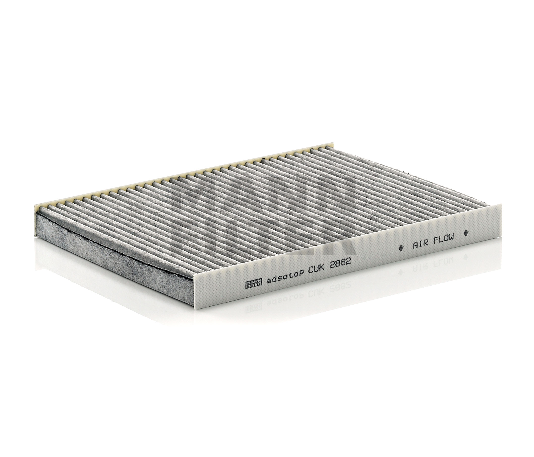 Side view of MANN-FILTER CUK 2882 Pollen filter Activated Carbon Filter