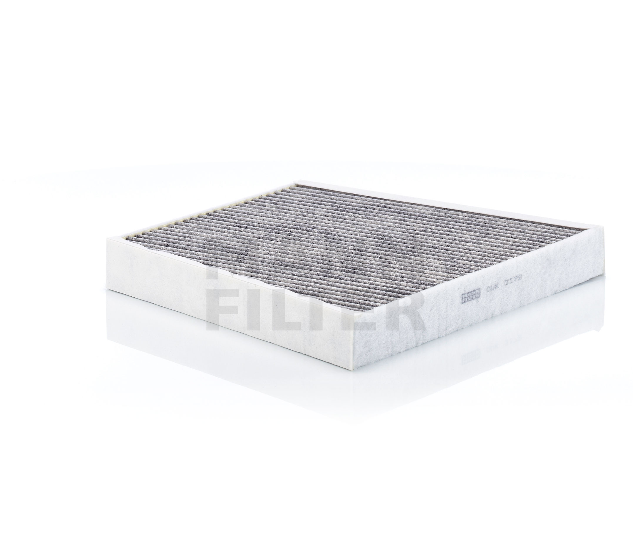 Side view of MANN-FILTER CUK 3172 Pollen filter Activated Carbon Filter