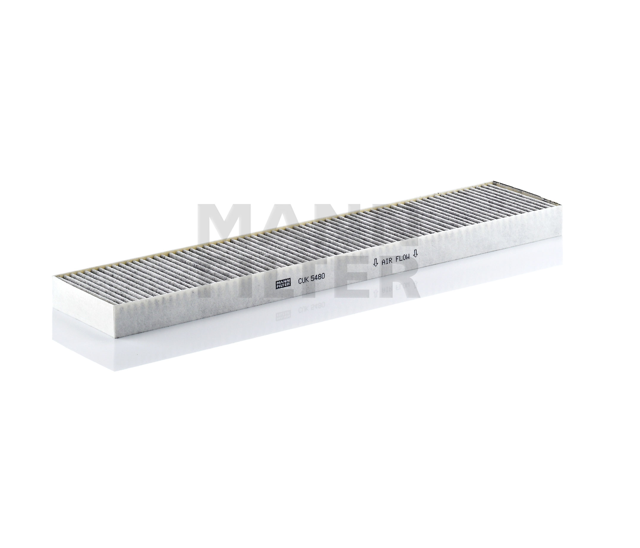 Side view of MANN-FILTER CUK 5480 Pollen filter Activated Carbon Filter