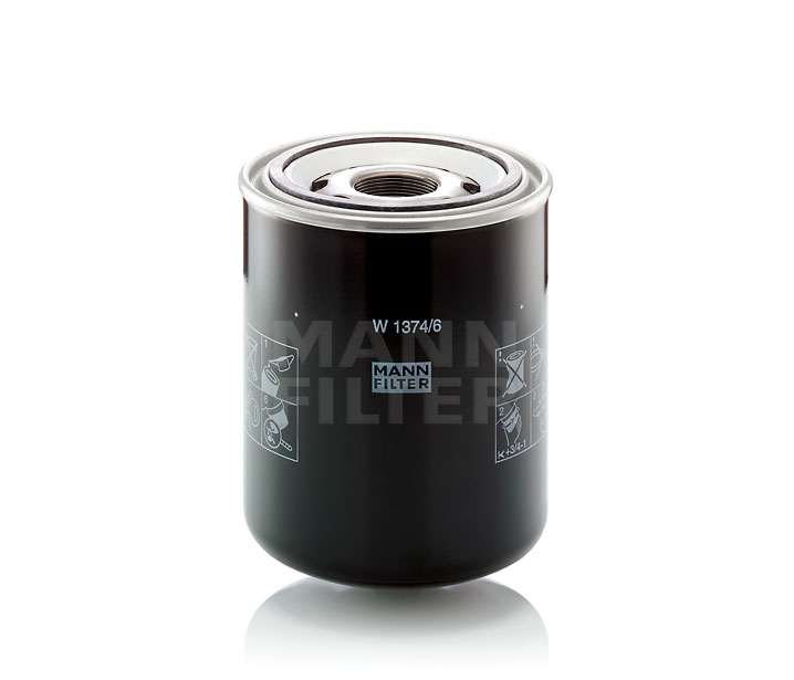 MANN-FILTER W 1374/6 Filter, Arbeitshydraulik