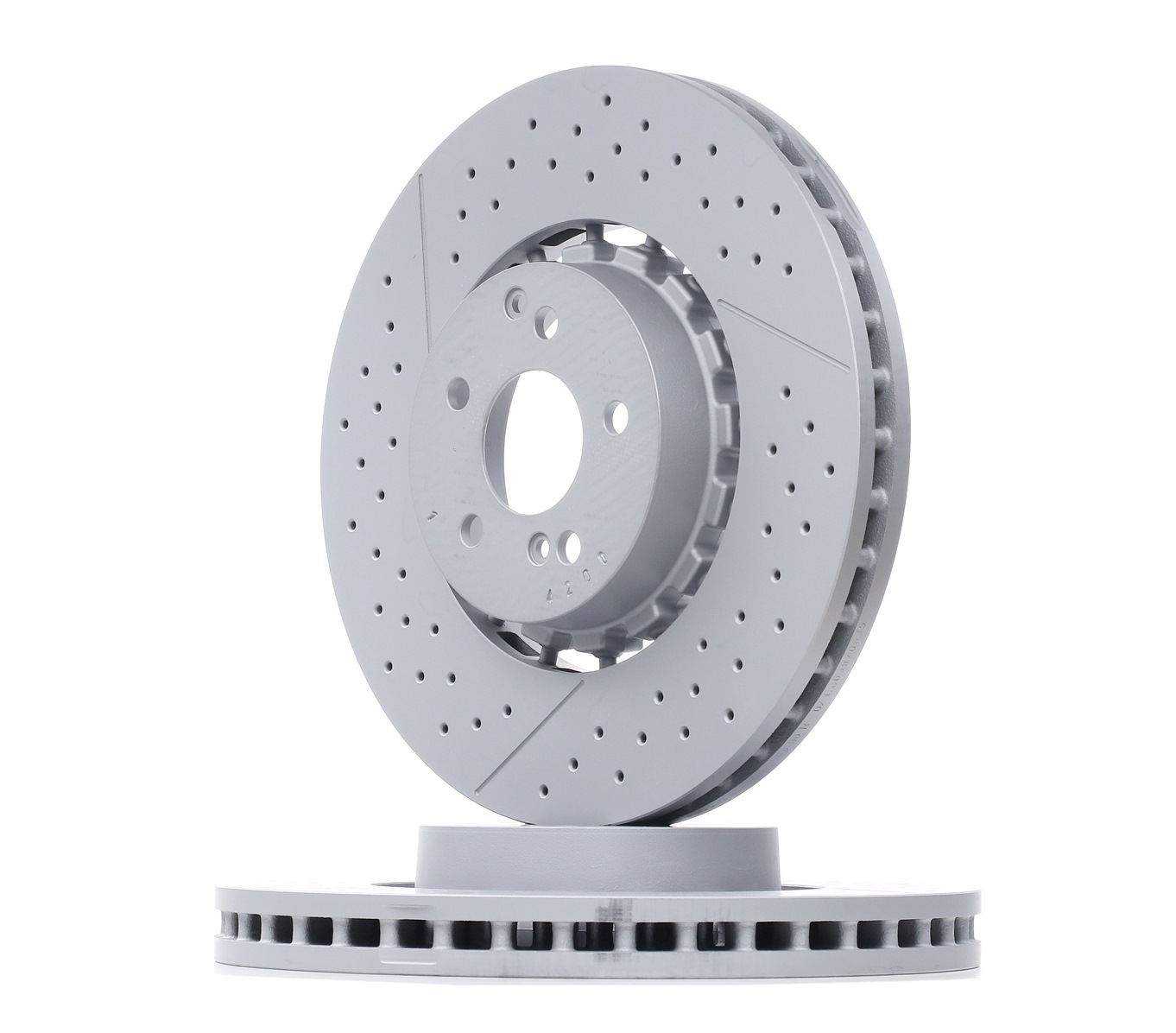 ZIMMERMANN 400.5503.70 Brake disc Front Axle, Aluminium Brake Disc Hub, Coated, Alloyed/High-carbon-image-9689185