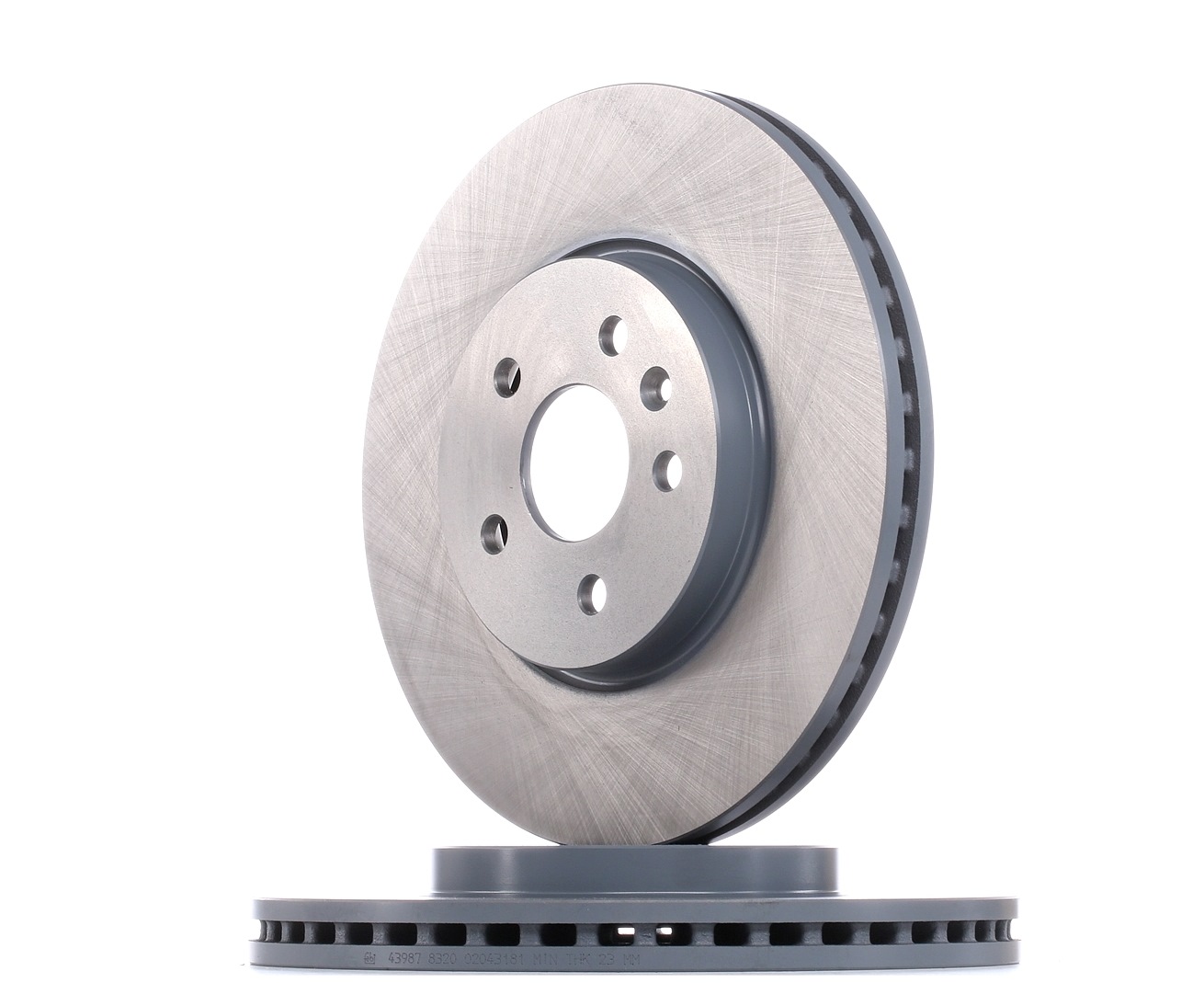 FEBI BILSTEIN 43987 Brake disc Front Axle, internally vented, Coated-image-9745649