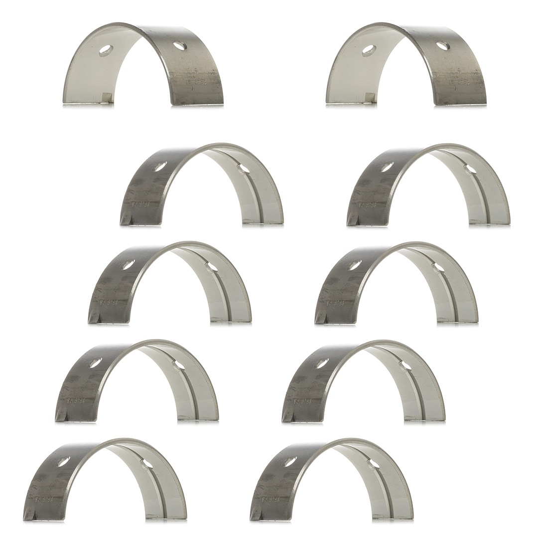 GLYCO H1075/5 STD Main Bearings, crankshaft Aluminium alloy on steel base-image-97654