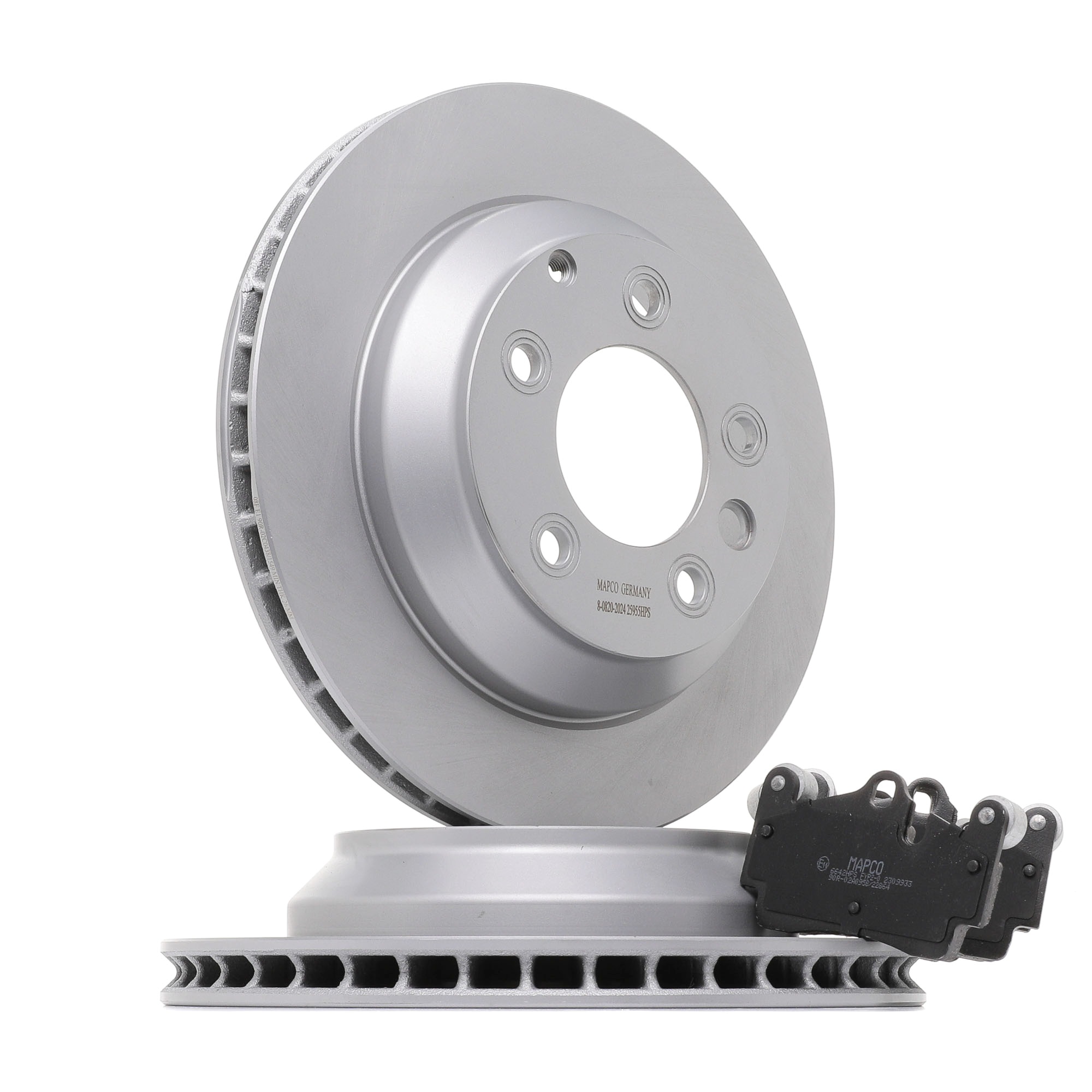 MAPCO 47990HPS Brake disc and pads set Rear Axle, Vented-image-9792370