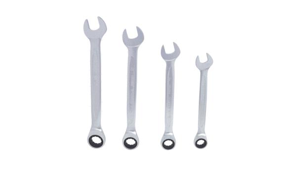 KS TOOLS 503.4270 Zestaw kluczy oczkowo-płaskich z grzechotkami