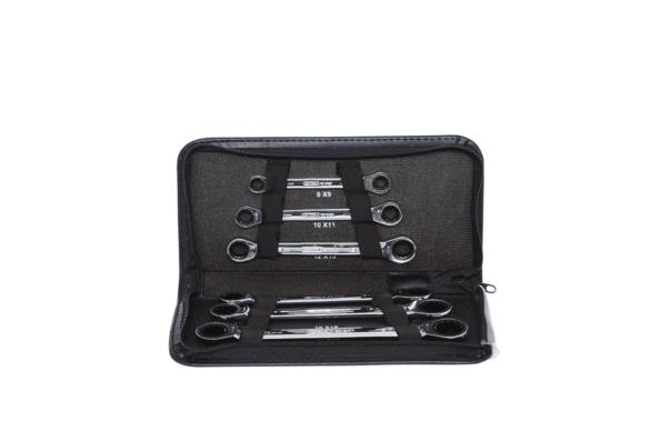 KS TOOLS 503.4557 Ratschen-Doppelringschlüsselsatz