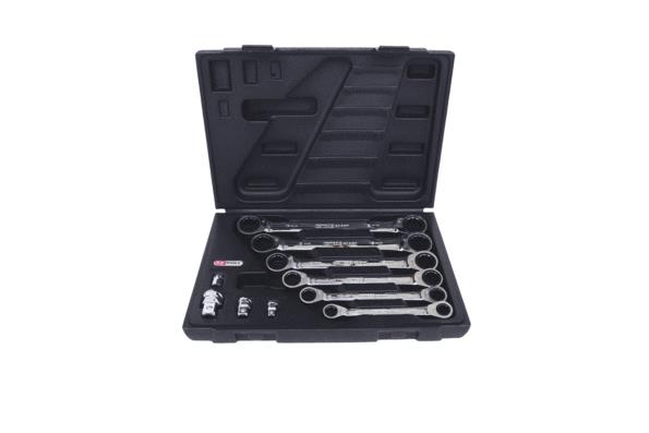 KS TOOLS 503.4560 Ratschen-Doppelringschlüsselsatz