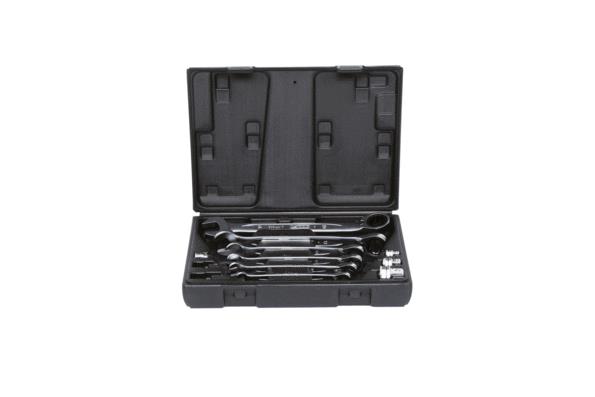 KS TOOLS 503.4647 Zestaw kluczy oczkowo-płaskich z grzechotkami