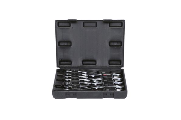 KS TOOLS 503.4652 Zestaw kluczy oczkowo-płaskich z grzechotkami