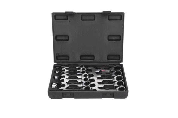 KS TOOLS 503.4653 Serie di chiavi a cricco ad anello fissa