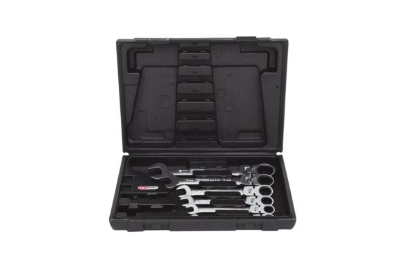 KS TOOLS 503.4859 Ratchet Ring Open-ended Spanner Set