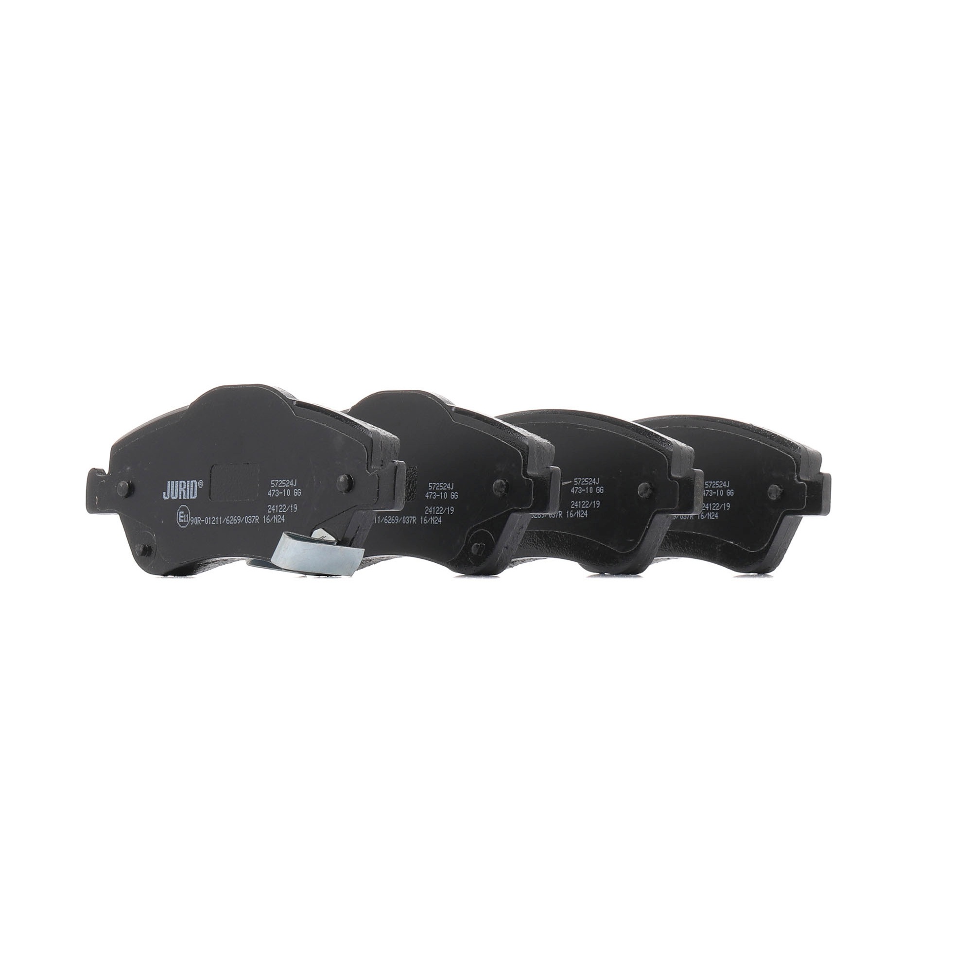 JURID 572524J Brake pad set with acoustic wear warning, without accessories-image-9950807