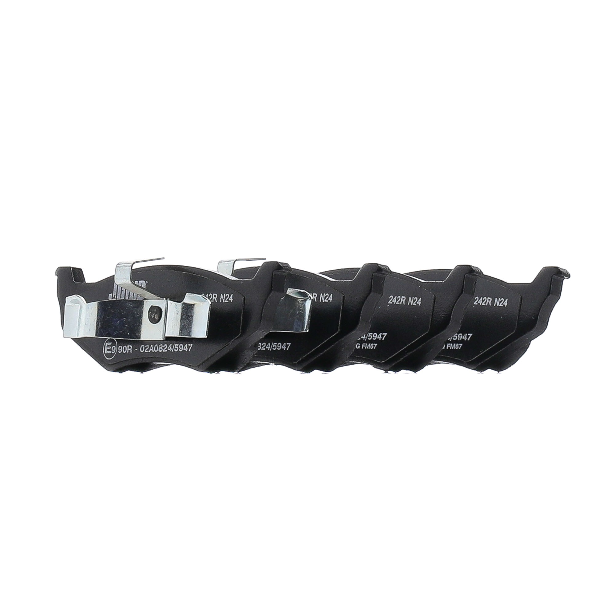 JURID 573069J Brake pad set not prepared for wear warning indicator, with piston clip, without accessories-image-9951237