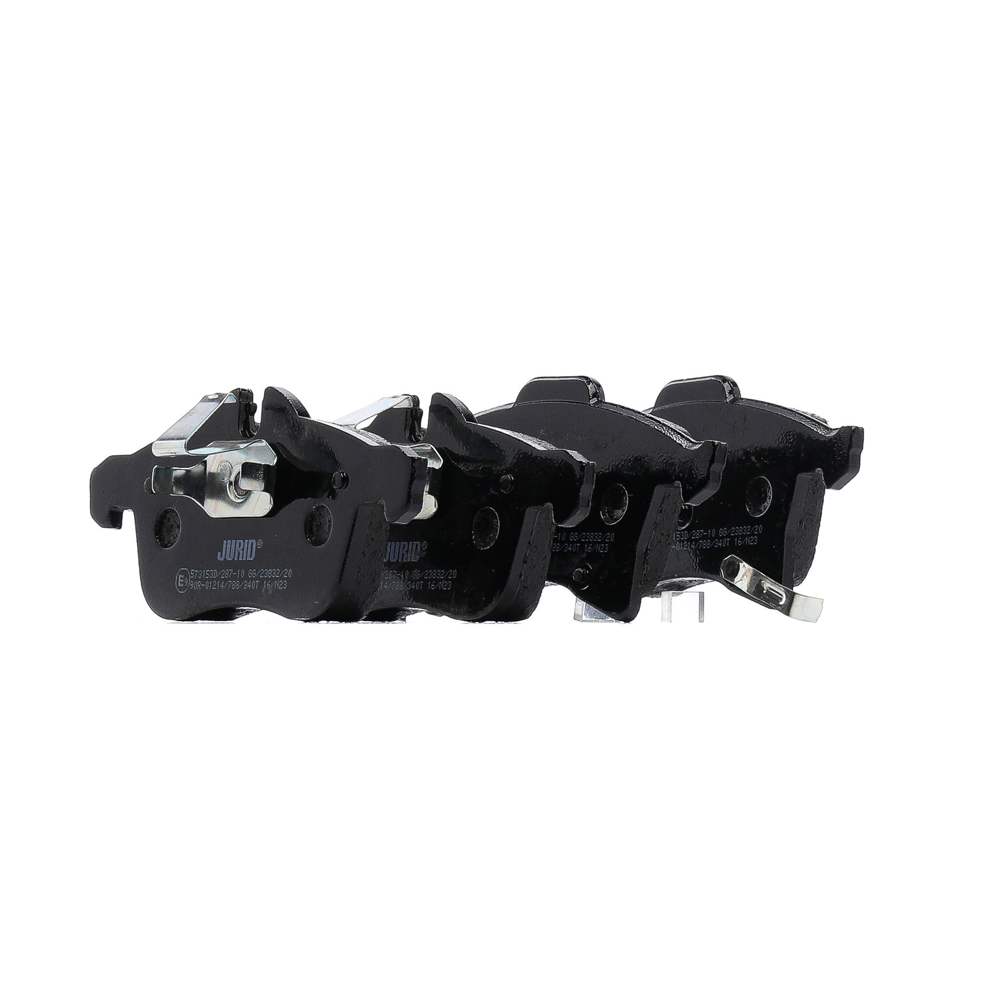 JURID 573153D Brake pad set with acoustic wear warning, with piston clip, with accessories-image-9951432