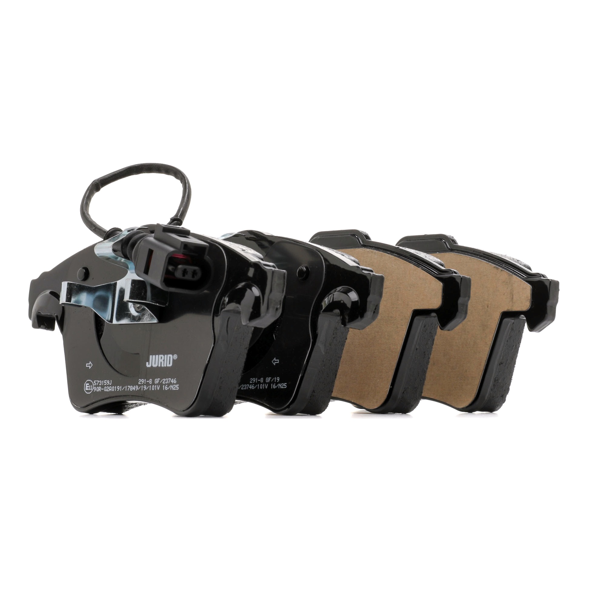 JURID 573159J Brake pad set incl. wear warning contact, without accessories-image-9951443