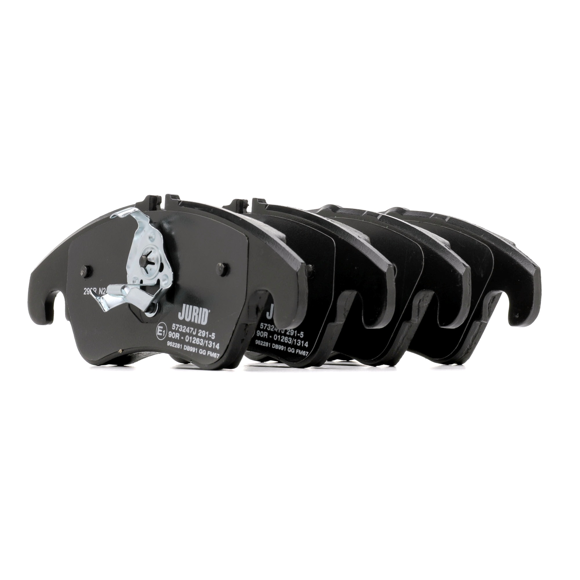 JURID 573247J Brake pad set incl. wear warning contact, with piston clip, with accessories-image-9951611