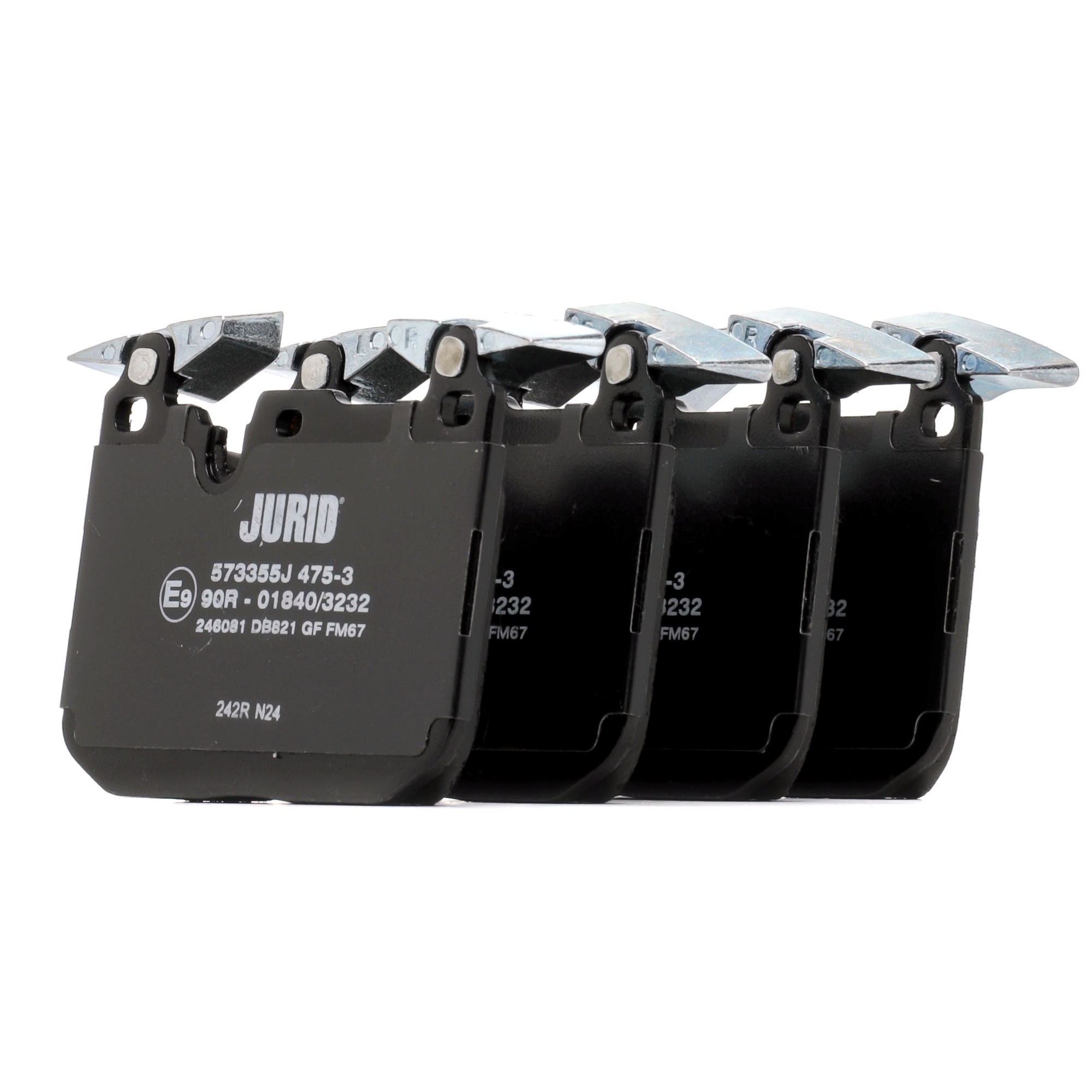 JURID 573355J Brake pad set prepared for wear warning indicator, without accessories-image-9951745