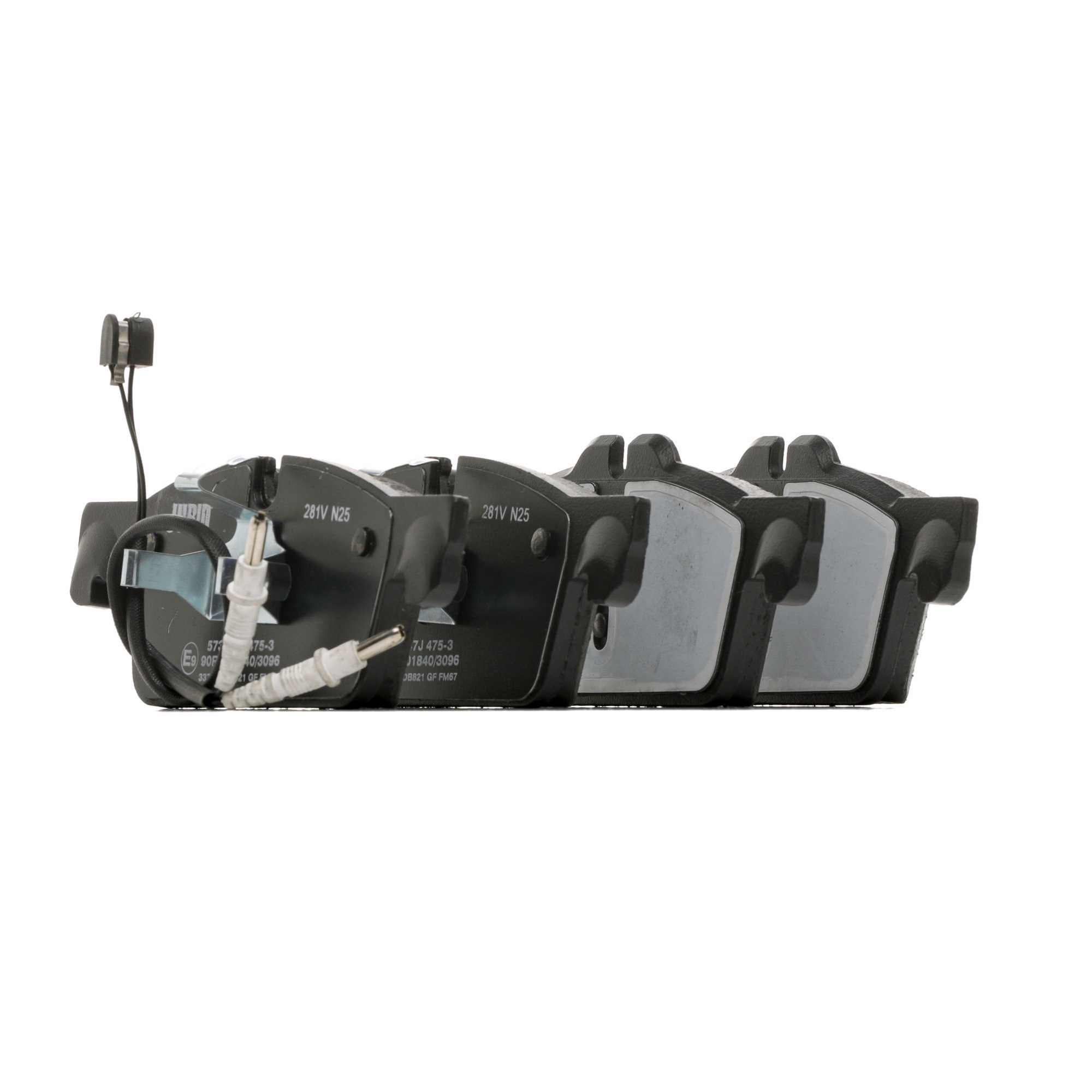 JURID 573647J Brake pad set incl. wear warning contact, with piston clip, without accessories-image-9951925