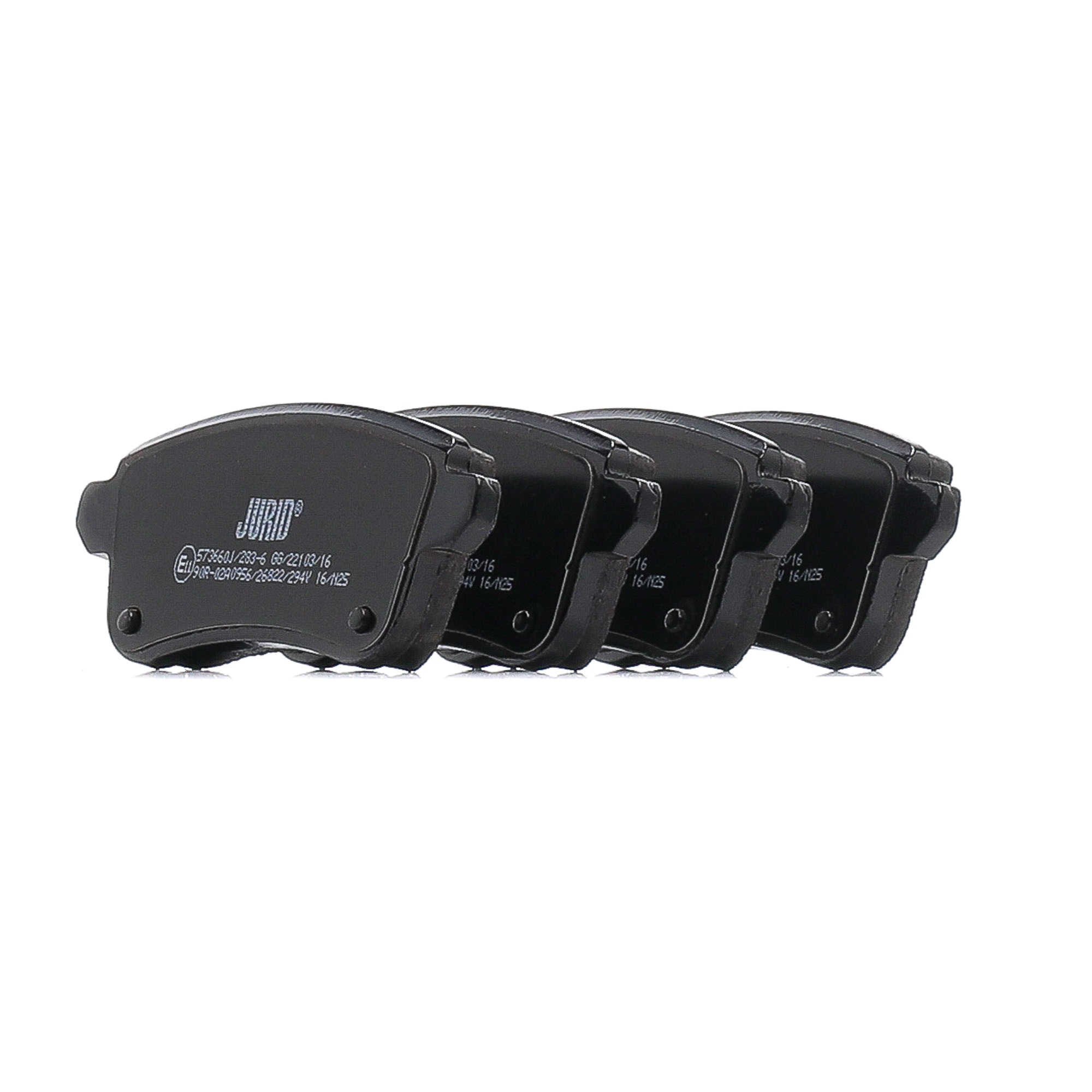 JURID 573660J Brake pad set not prepared for wear warning indicator-image-9951940